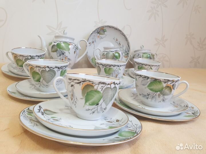 Чайный сервиз лфз Березка новый