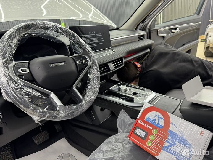 Установка сигнализации с автозапуском