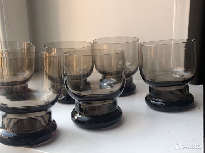 Рюмки, фужеры-Цветное стекло СССР