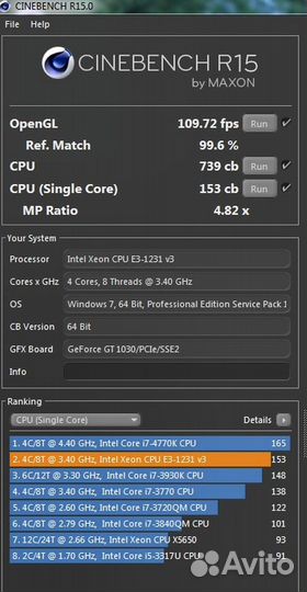 Xeon E3 1231v3 аналог i7 4770 haswell 1150