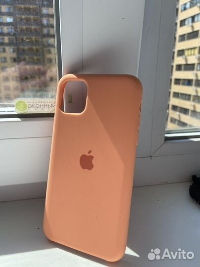 Чехол на iPhone 11, orange и blue