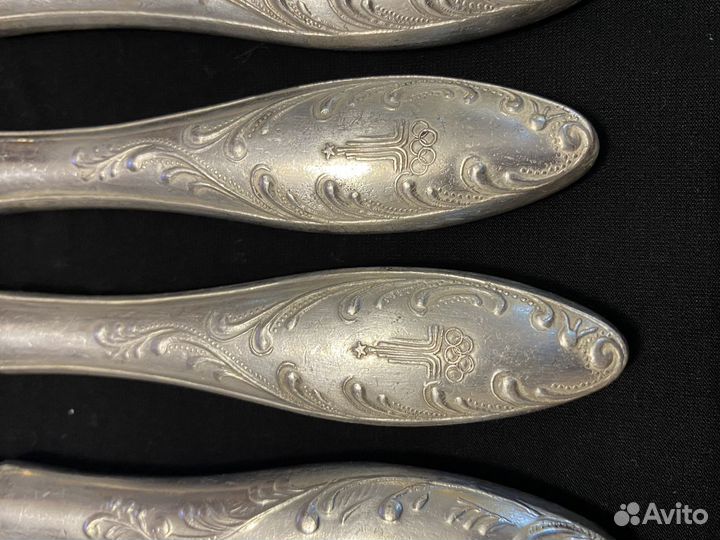 Ножи десертные Пламя олимпиада мельхиор,товары из