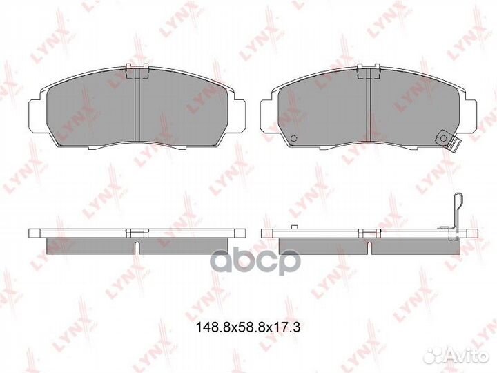 Колодки тормозные дисковые перед BD3403 LYN