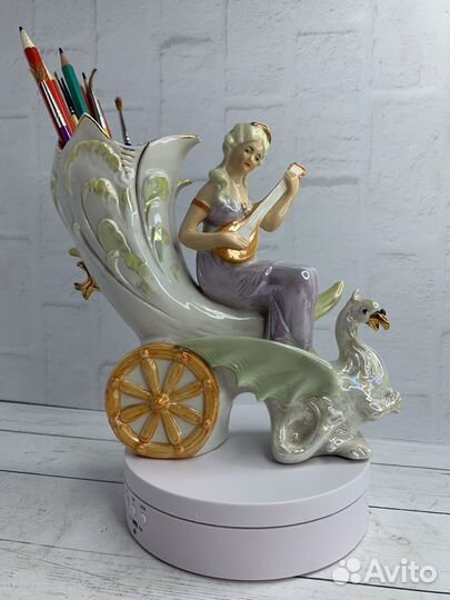 Вазочка-карандашница старая Германия 19 век