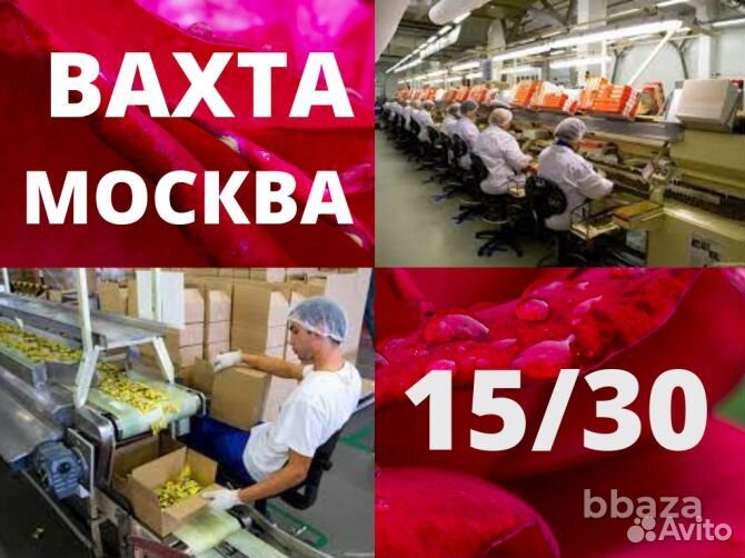 Вахта москва \ Укладчик на Хлебзавод №131