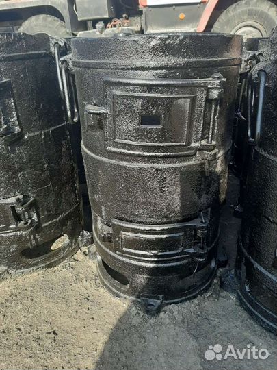 Буржуйки чугунные в консервационной мастике СССР