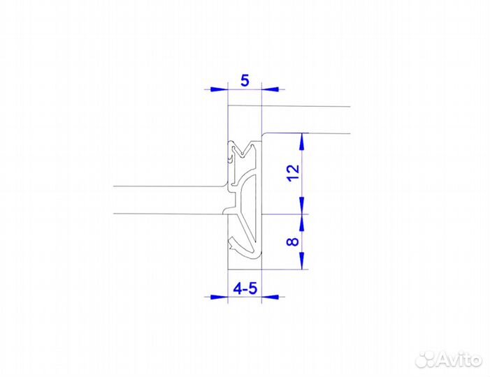 Уплотнитель Deventer SV12 на раму деревянных окон