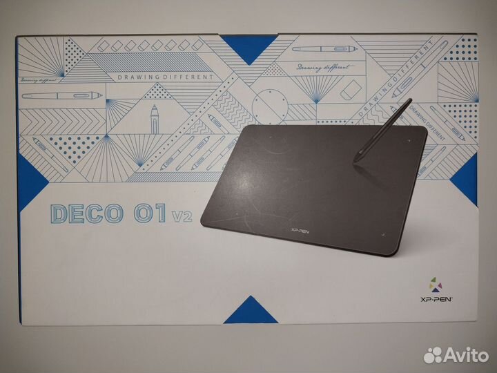 Графический планшет для рисования deco 01 v2
