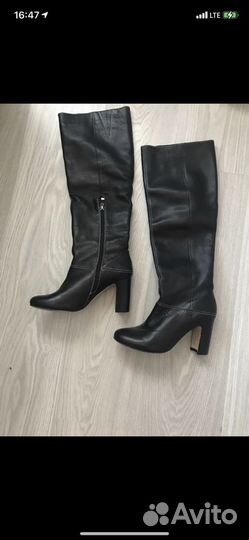 Ботфорты кожаные женские новые
