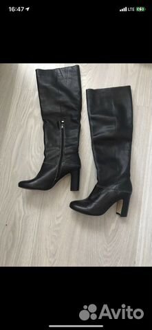 Ботфорты кожаные женские новые