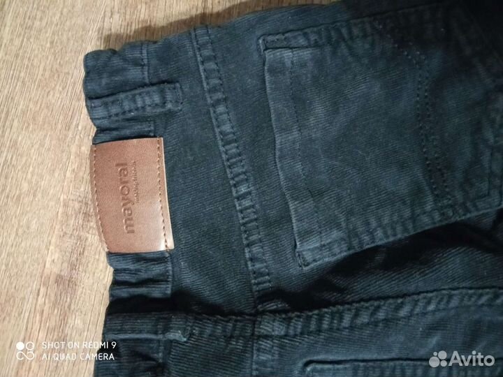 Брюки вельветовые для мальчика 110-116