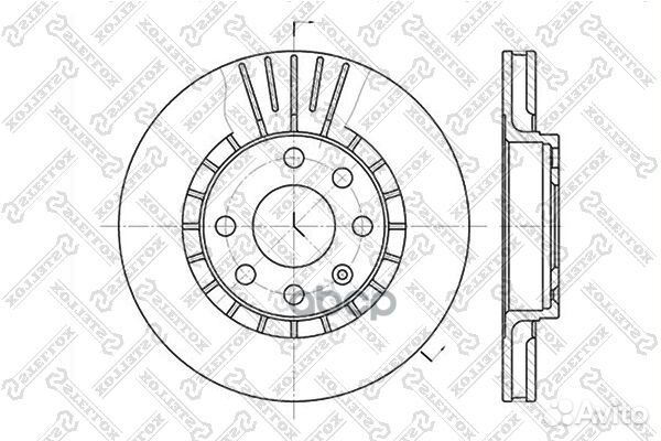 6020-3613V-SX диск тормозной передний Opel Ast