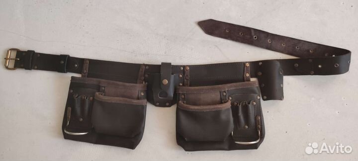 Пояс монтажный, кожанный