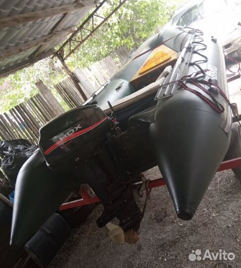 Лодка пвх 350 бриг с мотором 9.9