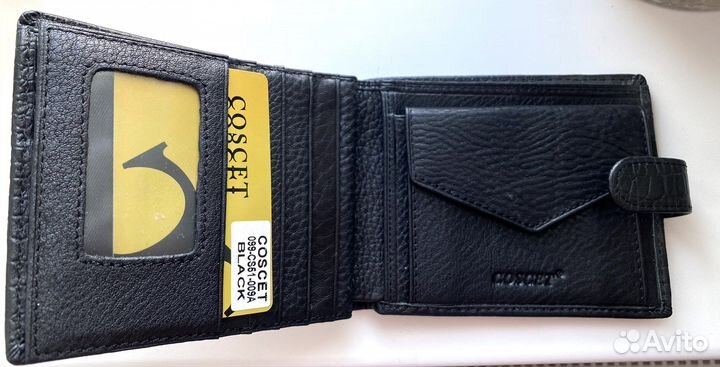 Кошелек мужской кожаный