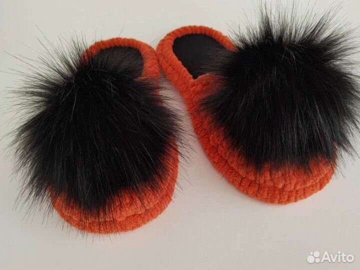 Вяжу на заказ домашнюю обувь