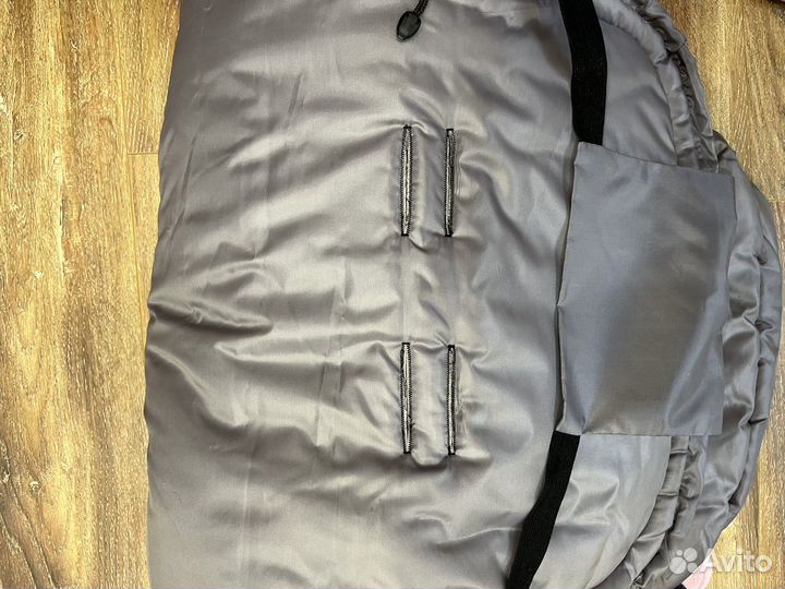 Зимний конверт в коляску овчина