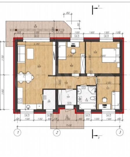 Дом 90 м² на участке 11 сот.