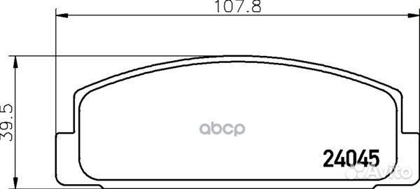 Колодки тормозные дисковые зад NP5011 nissh