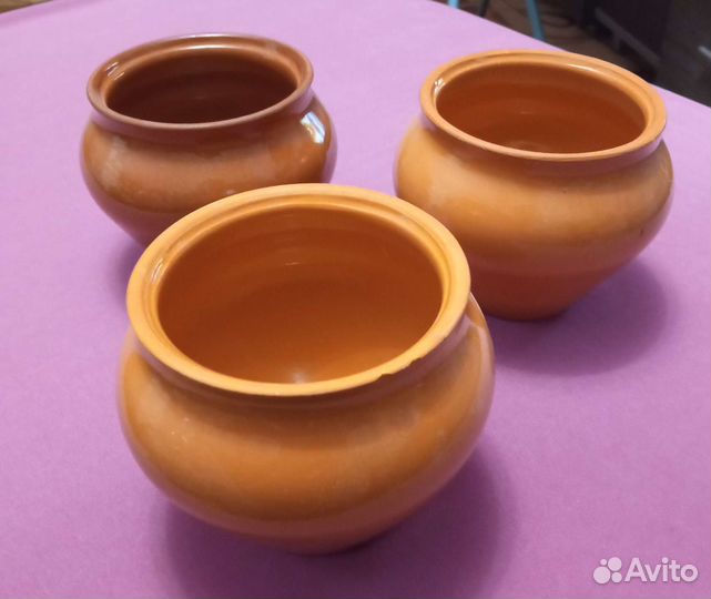 Горшочки керамические