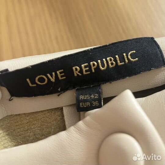 Кожаное платье love republic