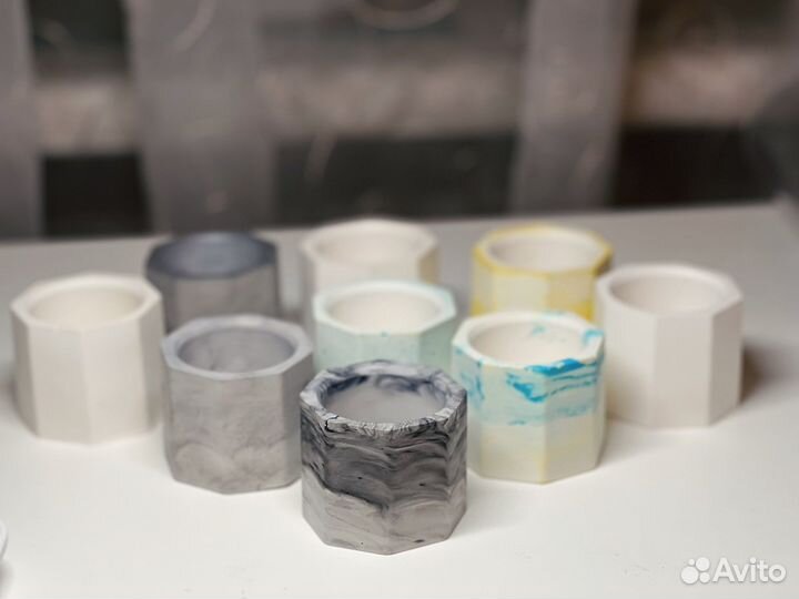 Подсвечник из гипса