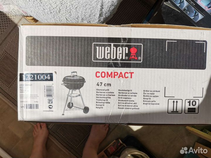 Угольный гриль weber compact