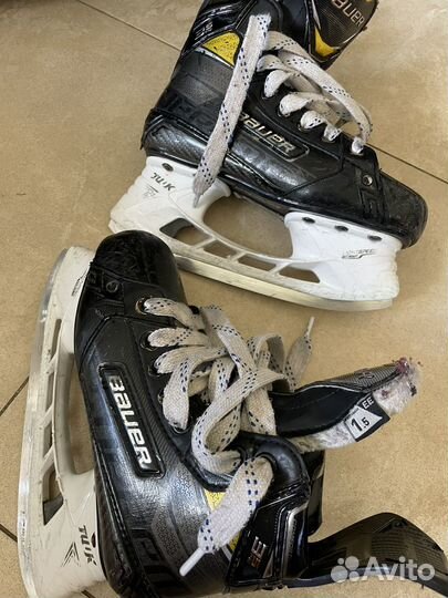 Коньки bauer supreme 3s pro jr 1,5 ее