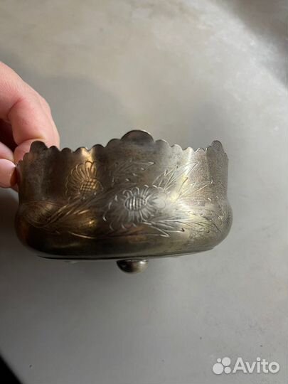 Конфетница серебро