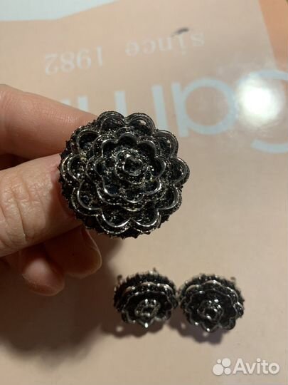 Серги и кольцо