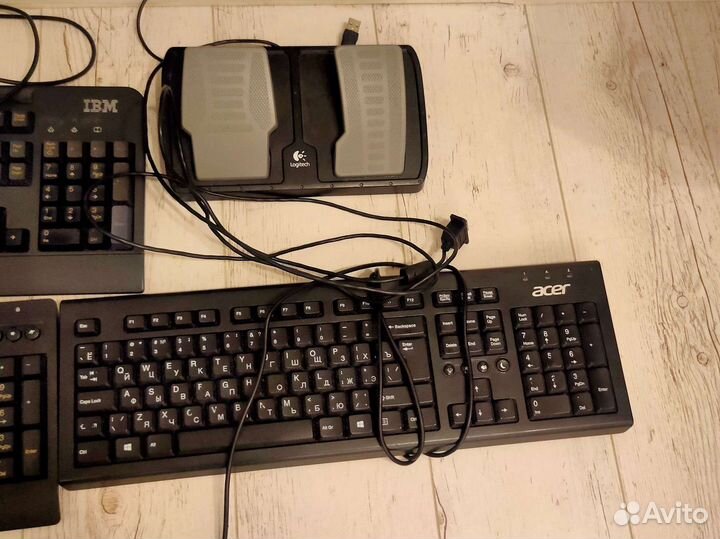 Клавиатура Acer, logitech педаль, IBM, Lenovo