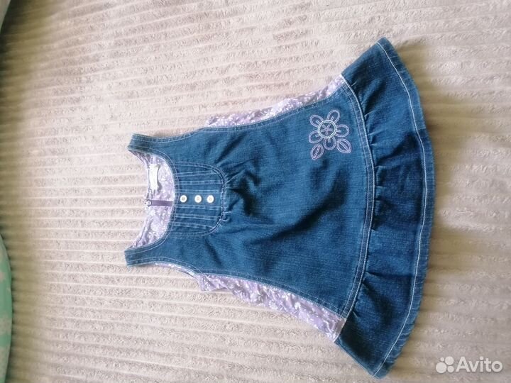 Джинсовый сарафан, платье