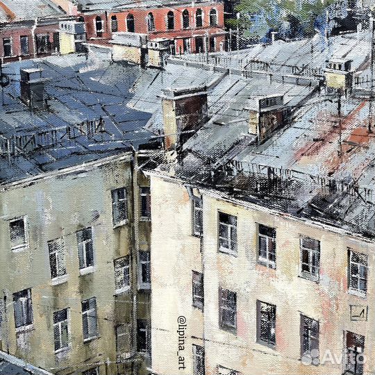 Картина маслом виды Петербурга город