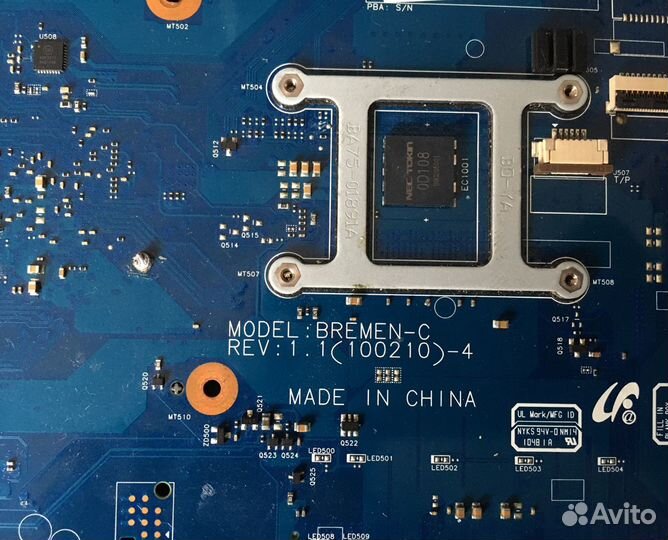 Материнская плата от ноутбука Samsung R540