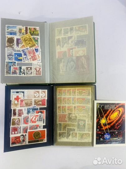 Маленький альбом с почтовыми марками СССР