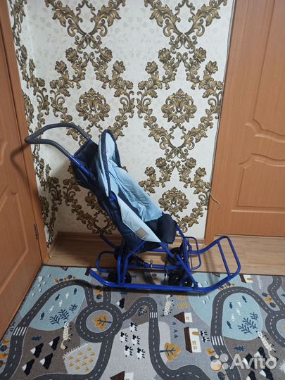 Детские санки коляска