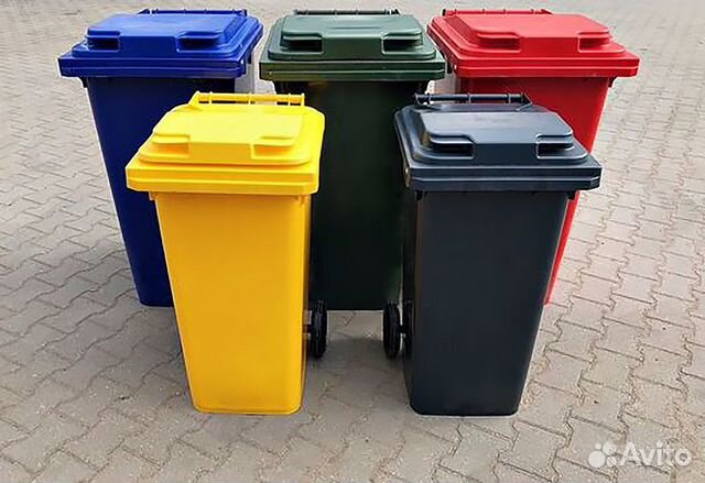 Мусорный контейнер 240 литров (новый)