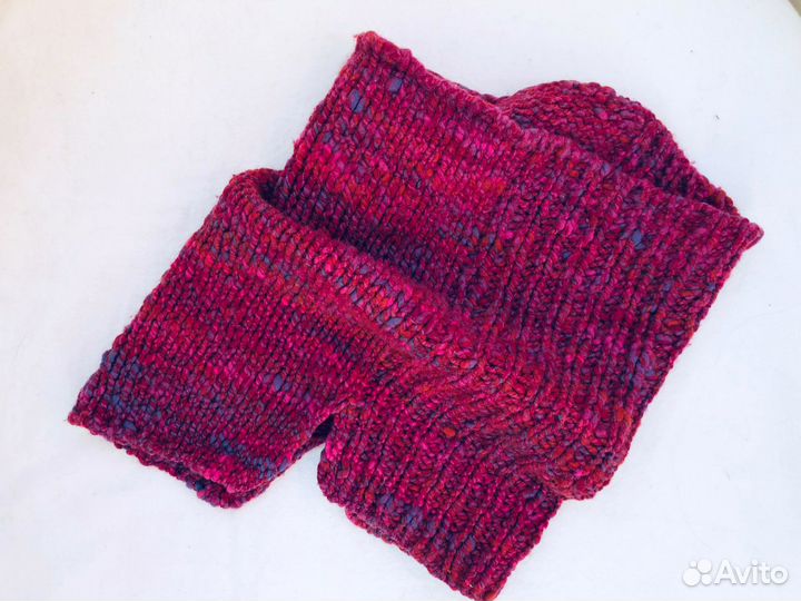 Вязаный комплект (шапка и снуд ) ручной работы