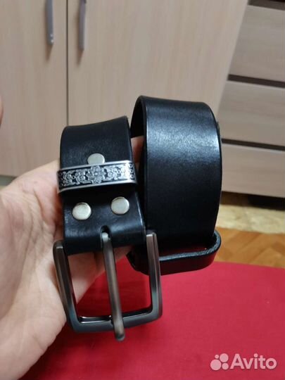 Кожаный ремень ручной работы