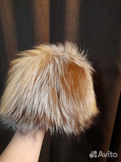 Шапка мех чернобурки