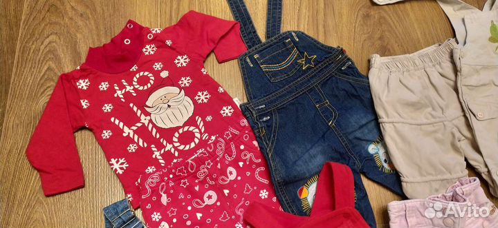 Огромный пакет вещей на девочку 68 74 80