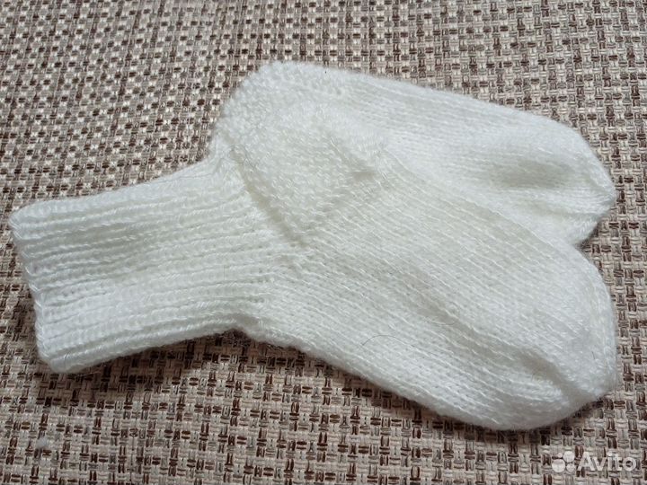 Носки шерстяные вязаные