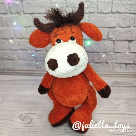 Вязаный Бык подарок