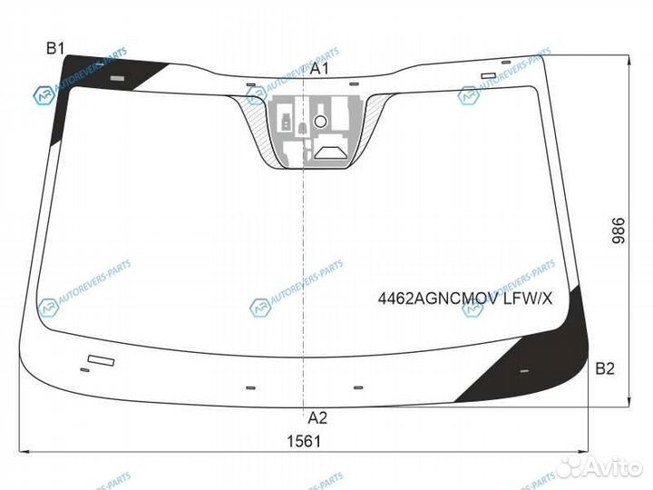 4462agncmov lfwx Стекло лобовое + дд камера KIA so