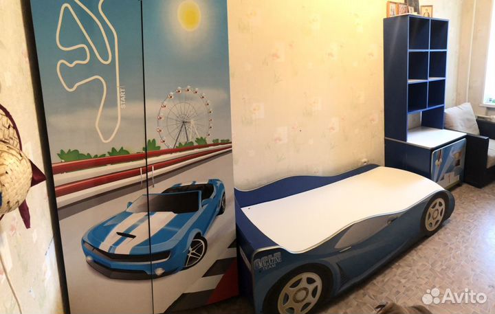 Детский гарнитур для мальчика «Тачки»