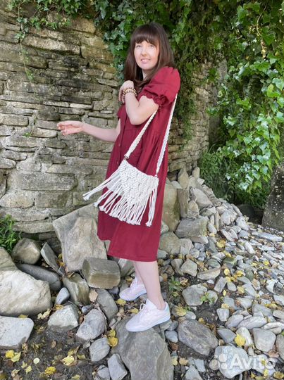 Макраме бохо сумка клатч