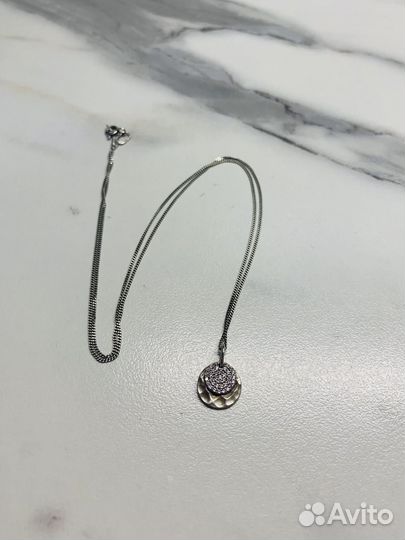 Украшение шарм подвеска цепочка серебро