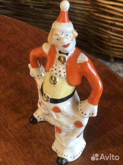 Фигурка керамика статуэтка Клоун вербилки 1961 г