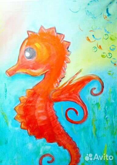 Картина маслом Оранжевый морячок