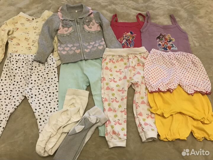 Вещи пакетом на девочку размер 80-86